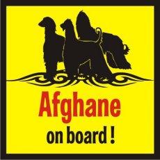 Aufkleber Afghane on Bord