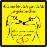 Aufkleber Gemeinsam sind wir stark