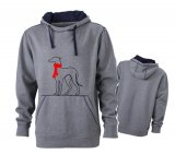 Kapuzen-Sweatshirt Galgo mit Schal