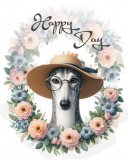 Aufkleber Oval Happy Day